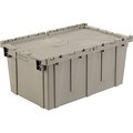 Monoflo International Global Industrial„¢ Shipping & Storage Container w/Attached Lid, 27-3/16"x16-5/8"x12-1/2", Gray DC2717-12GRAY